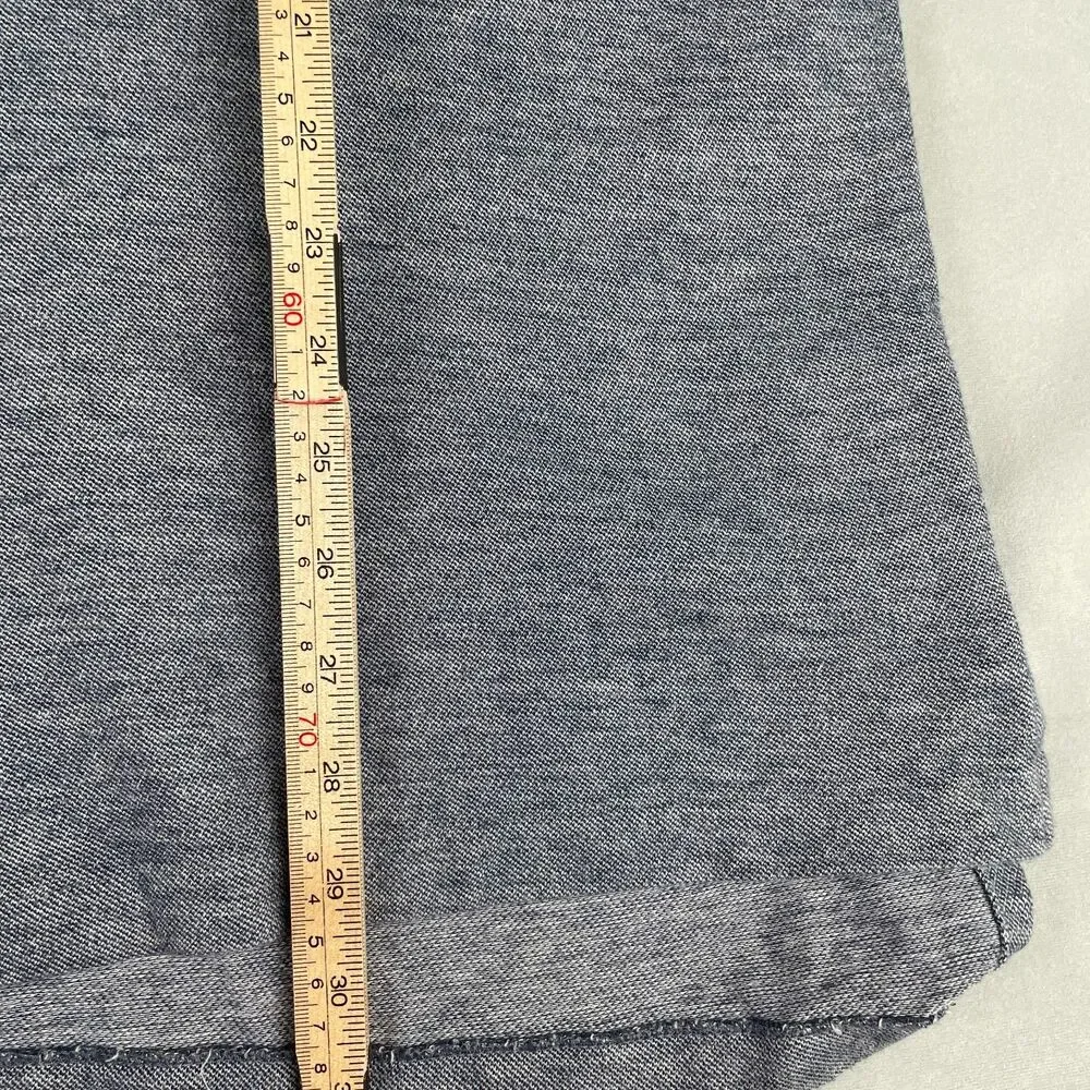 Vintage Polo by Ralph Lauren Shirt Mens XL 100% Pima Cotton Gray-Blue Collar Y2K
